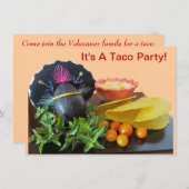 Invitation Partie de taco (Devant / Derrière)