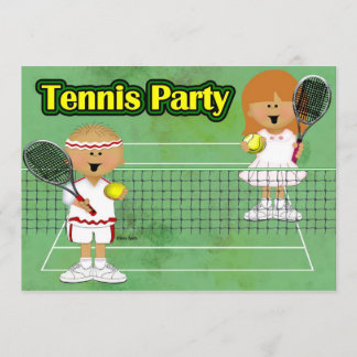 Invitation Partie de tennis
