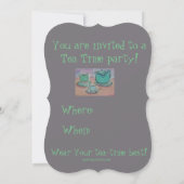 Invitation Partie de Thé-Time ! (Dos)