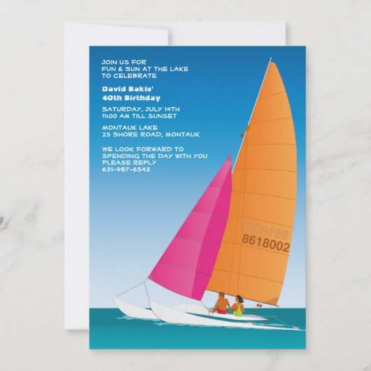 Invitation partie de voile (Devant)