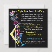 Invitation Partie de Year'sEve de style de Las Vegas nouvelle (Devant)