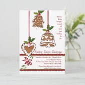 Invitation Partie d'échange de décorations de biscuit (Debout devant)