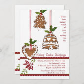 Invitation Partie d'échange de décorations de biscuit (Devant / Derrière)