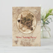 Invitation Partie d'échantillon de vin (Debout devant)