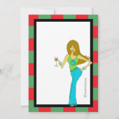 Invitation Partie d'échantillon de vin de WineDiva (Dos)