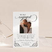 Invitation Partie d'engagement à la calligraphie de script bl