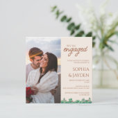 Invitation Partie d'engagement BOHO Cactus Terracotta Fall Bu (Debout devant)