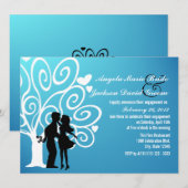 Invitation Partie d'engagement de deux silhouettes (Devant / Derrière)