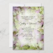 Invitation Partie d'engagement de Hydrangea presque rose (Devant)