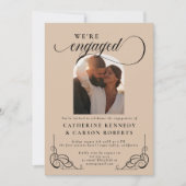 Invitation Partie d'engagement de la calligraphie de script b (Devant)