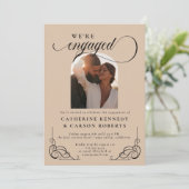 Invitation Partie d'engagement de la calligraphie de script b (Debout devant)