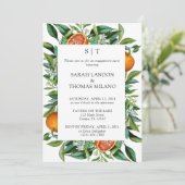 Invitation Partie d'engagement de la culture orange moderne (Debout devant)