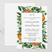 Invitation Partie d'engagement de la culture orange moderne (Devant / Derrière)