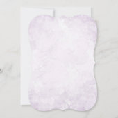 Invitation Partie d'engagement de la lavande diamant géométri (Dos)