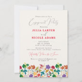 Invitation Partie d'engagement de la prairie pourpre de mouta (Devant)