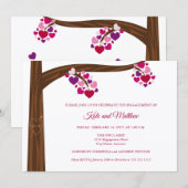 Invitation Partie d'engagement de l'arbre cardiaque (Devant / Derrière)