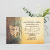 Invitation Partie d'engagement de l'arbre cardiaque sculpté r (Debout devant)