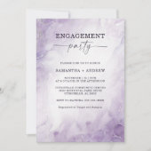 Invitation Partie d'engagement de lavande personnalisée (Devant)