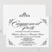 Invitation Partie d'engagement de l'élégance de la calligraph (Devant / Derrière)
