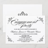 Invitation Partie d'engagement de l'élégance de la calligraph (Devant / Derrière)