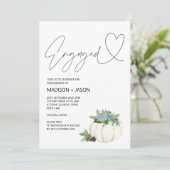 Invitation Partie d'engagement de Thanksgiving Automne (Debout devant)