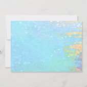 Invitation Partie d'engagement des Coeurs rose et rouge (Dos)