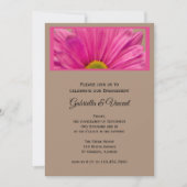 Invitation Partie d'engagement des Fleurs Roses (Devant)