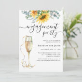 Invitation Partie d'engagement des Mariages de tournesol d'aq (Debout devant)