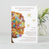 Invitation Partie d'engagement des Mariages forestiers enchan (Debout devant)