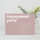 Invitation Partie d'engagement des Roses poussiéreux (Debout devant)