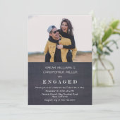 Invitation Partie d'engagement du tableau de bord de la photo (Debout devant)