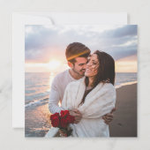 Invitation Partie d'engagement Dusty Blue PIZZA Moderne (Dos)