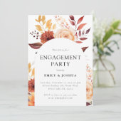 Invitation Partie d'engagement Floral Automne (Debout devant)