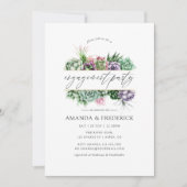 Invitation Partie d'engagement géométrique de l'aquarelle (Devant)