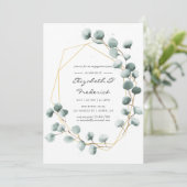 Invitation Partie d'engagement géométrique de l'Eucalyptus aq (Debout devant)