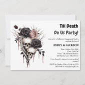 Invitation Partie d'engagement Halloween (Devant)