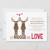Invitation Partie d'engagement Il Moose be Lote mignon Whimsi (Devant)
