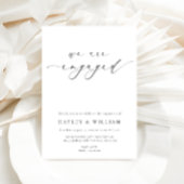 Invitation Partie d'engagement minimaliste Ellesmere