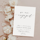 Invitation Partie d'engagement minimaliste Ellesmere