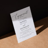 Invitation Partie d'engagement minimaliste. Nettoyer le Maria