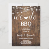 Invitation Partie d'engagement Nous faisons BBQ (Devant)