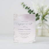 Invitation Partie d'engagement Ombre Light Purple Silver (Debout devant)