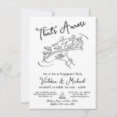 Invitation Partie d'engagement Pizza Toss (Devant)