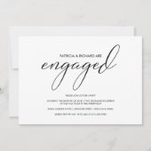 Invitation Partie d'engagement pour la calligraphie moderne s (Devant)