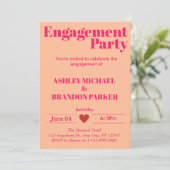 Invitation Partie d'engagement pour la typographie moderne Ho (Debout devant)