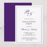 Partie d'engagement pour le Monogramme violet offi