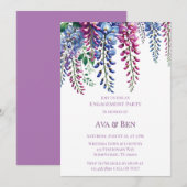 Invitation Partie d'engagement pour les bactéries violettes e (Devant / Derrière)