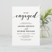 Invitation Partie d'engagement pour une typographie moderne s (Debout devant)