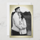 Invitation Partie d'engagement rétro à la bière d'artisanat b (Dos)