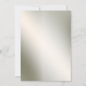 Invitation Partie d'engagement rose blanc Floral or rustique (Dos)